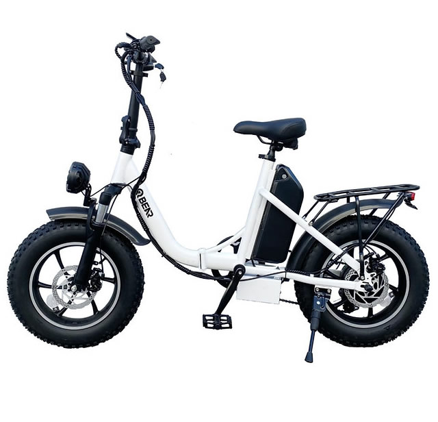 QBEAR CG3 WHITE STEP-THRU FOLDABLE WOMEN’S BIKE