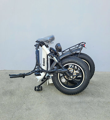 QBEAR CG3 WHITE STEP-THRU FOLDABLE WOMEN’S BIKE - Image 3