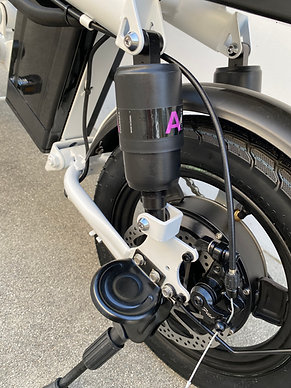 QBEAR CG3 WHITE STEP-THRU FOLDABLE WOMEN’S BIKE - Image 2